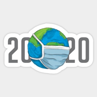 2020 In Masks Sticker